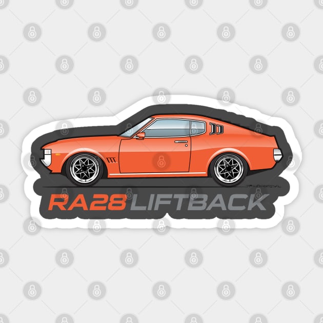 RA28 Orange Sticker by JRCustoms44